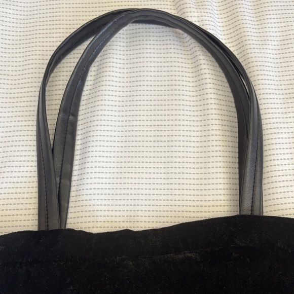 Victoria's Secret Black Velvet Tote - Picture 5 of 9